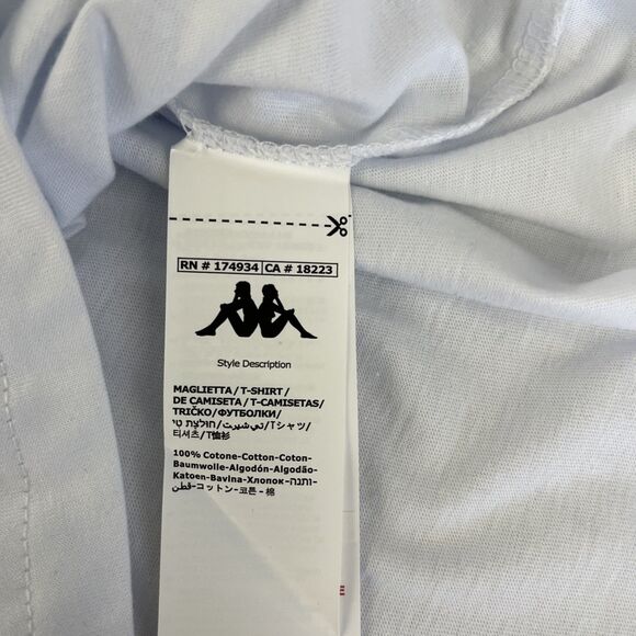 New Mens Kappa Logo Authentic Sameer Man T-Shirt Size Small NWT White - Picture 9 of 9